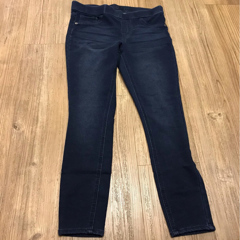 Dark blue jean jeggings